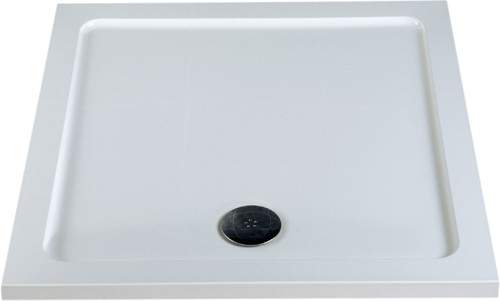 MX Trays Acrylic Capped Low Profile Square Shower Tray. 1000x1000x40mm.