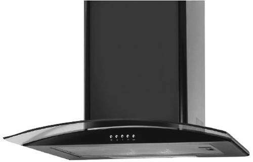 Osprey Hoods 1000mm Cooker Hood With Curved Glass (Black).