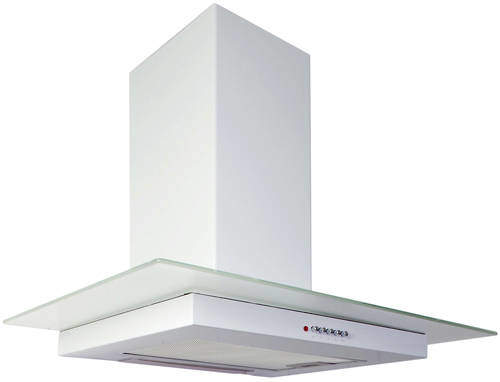 Osprey Hoods Cooker Hood With Flat Glass (White, 700mm).