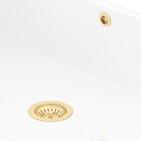 Perrin & Rowe Wastes Single Bowl Sink Waste and Overflow Kit (Gold).