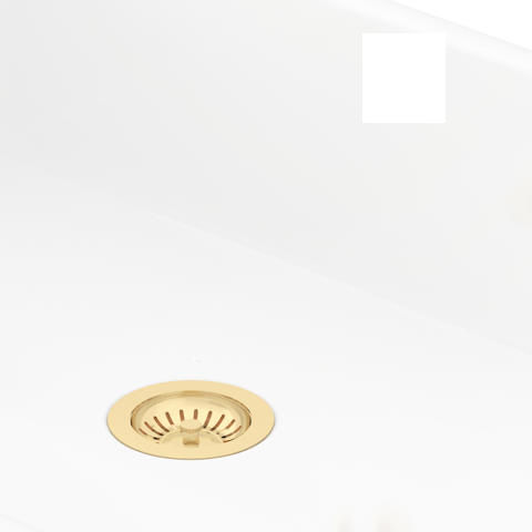 Perrin & Rowe Wastes Single Bowl Sink Waste (Gold, No Overflow)