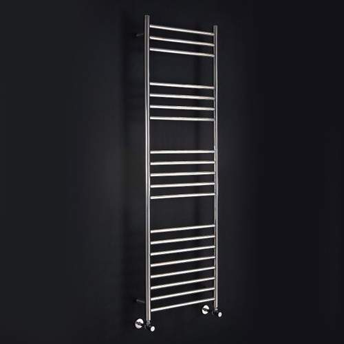 Phoenix Radiators Athena Towel Radiator (10 Rails, Stainless Steel). 600x800.