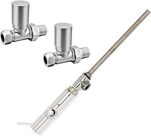 Phoenix Radiators Thermostatic Element Pack & Straight Valves  (150w).