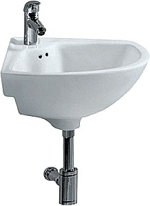 Hydra Corner Basin (1 Tap Hole). 460mm.