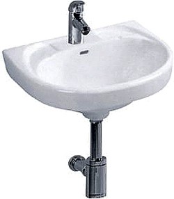 Hydra Wall Hung Basin (1 Tap Hole). 410x320mm.