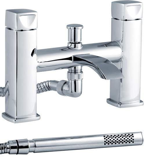 Crown Series A Bath Shower Mixer Tap With Shower Kit (Chrome).