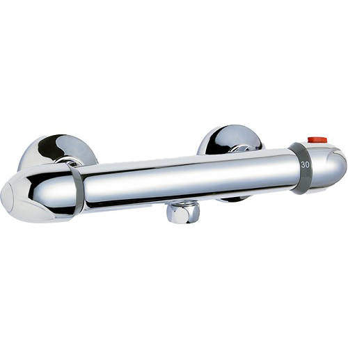 Crown Showers Thermostatic Bar Shower Valve (Chrome).