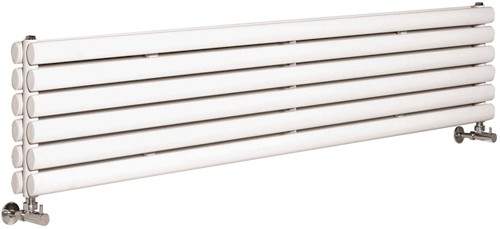 Crown Radiators Ricochet Horizontal Radiator (White). 1750x354mm.