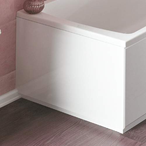 Crown Bath Panels 700mm End Bath Panel (White, Acrylic).