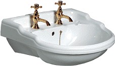 Waterford Finesse 2 Tap Hole Semi Recess Basin.