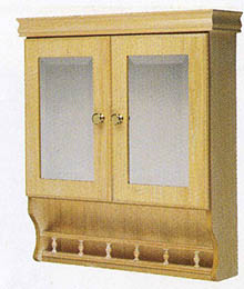 Waterford Wood Traditional bathroom cabinet in limed oak finish.