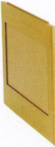 daVinci 700mm contemporary bath end panel in maple finish.