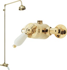 Waterford Sequential thermostatic exposed shower valve & kit (Gold)