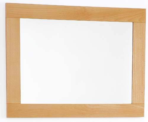 daVinci Beech bathroom mirror. Size 800x600mm.