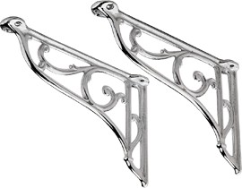 Basin Brackets Basin Brackets Pair (Chrome)