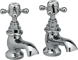 Waterford Cloakroom basin taps (Pair, Chrome)