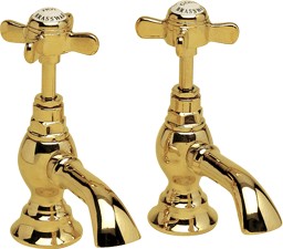 Galway Basin taps (Pair, Antique Gold)
