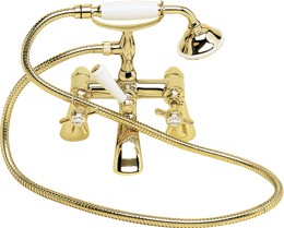 Galway Bath shower mixer (Antique Gold)