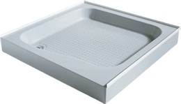 Shires Shower Trays White 760x760mm Shower Tray with 2 Upstands