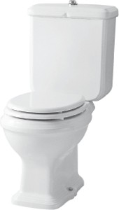 Arcade Toilet With Seat, Push Flush Cistern And Fittings.