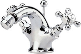 Hudson Reed Topaz Mono bidet mixer tap (Chrome) + Free pop up waste