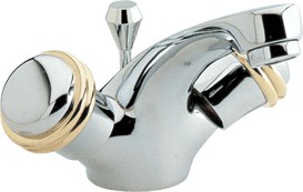Ultra Line Mono basin mixer tap (Chrome/Gold) + Free pop up waste