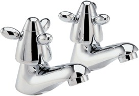 Neptune Basin taps (pair, ceramic valves)