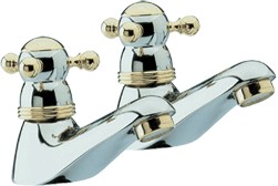 Monet Bath taps (Pair, Chrome/Gold)