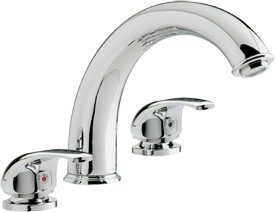 Athena 3 tap hole bath mixer tap