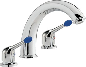 Pacific Luxury 3 tap hole bath mixer tap