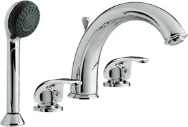 Athena 4 tap hole bath shower mixer tap