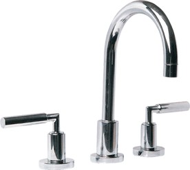 Ultra Helix Lever 3 tap hole deck mounted basin mixer tap