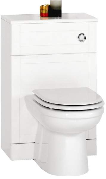 daVinci Monte Carlo complete back to wall toilet set in white.