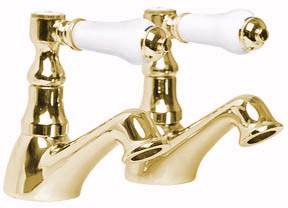 Ultra Bloomsbury Basin taps (Pair, Antique Gold)