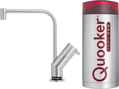 Quooker Modern Boiling Water Kitchen Tap.  PRO7-VAQ (Brushed Chrome).