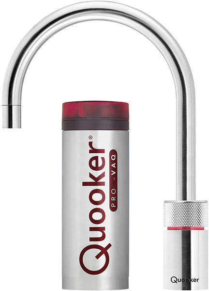 Quooker Nordic Round Boiling Water Kitchen Tap. PRO11 (Brushed Chrome).