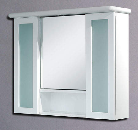 Reflections Bedworth bathroom cabinet with light. 730x600mm.