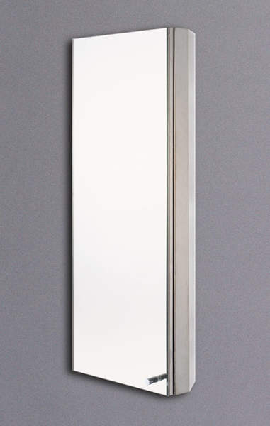 Reflections Bordon stainless steel bathroom cabinet. 350x850mm.