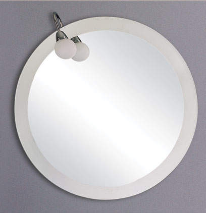 Reflections Bromley illuminated bathroom mirror.  Size 800mm diameter.