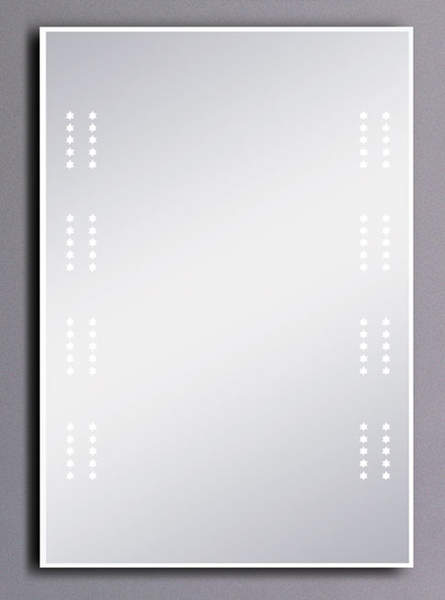 Reflections Faro backlit illuminated bathroom mirror. Size 500x700mm.