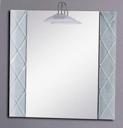 Reflections Hastings illuminated bathroom mirror.  Size 800x800mm.