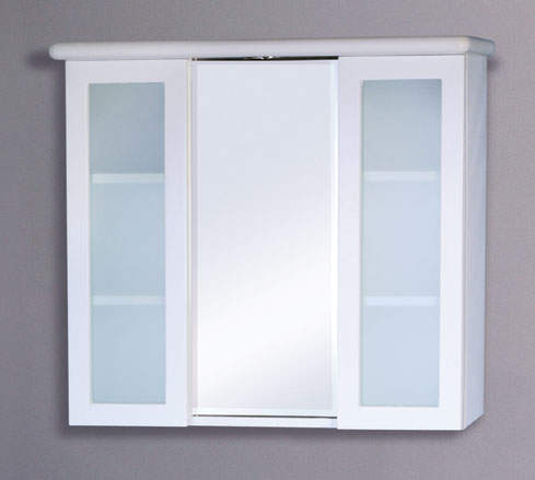 Reflections Mahon bathroom cabinet with light.  680x600mm.