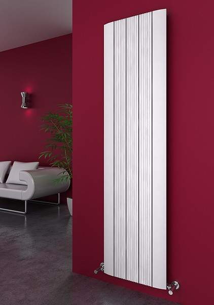 Reina Radiators Dalia Vertical Radiator (White). 375x1800mm. 4041 BTU.