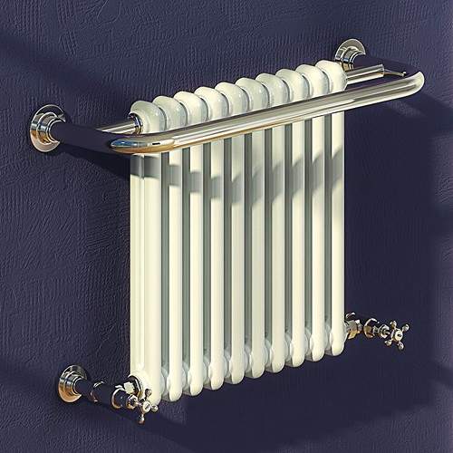 Reina Radiators Camden Traditional Towel Radiator (Chrome). 680x508mm.