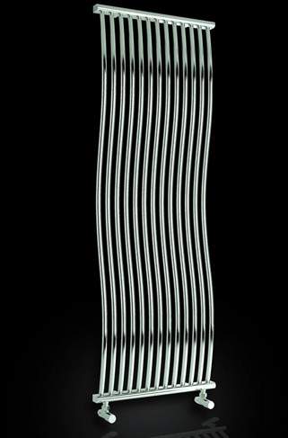 Reina Radiators Corle Vertical Wave Radiator (Chrome). 400x1700mm.