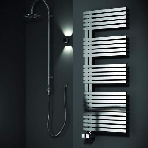 Reina Radiators Entice Towel Radiator (Stainless Steel). 770x500mm.