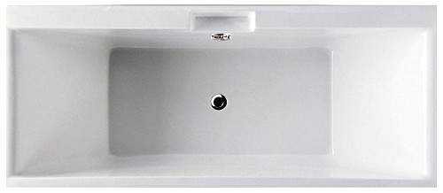 RAK Evolution Modern Acrylic Bath. 1750x750mm (Undrilled, White).