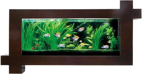 Relaxsea Focus Wall Hung Aquarium With Ash Frame. 1500x780x160mm.