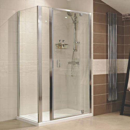 Roman Lumin8 Shower Enclosure With Pivot Door & 200 Panel (960x760mm).