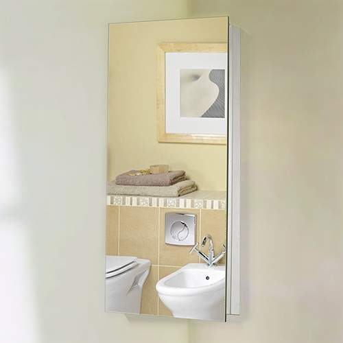 Roma Cabinets Corner Mirror Bathroom Cabinet. 300x600x190mm.